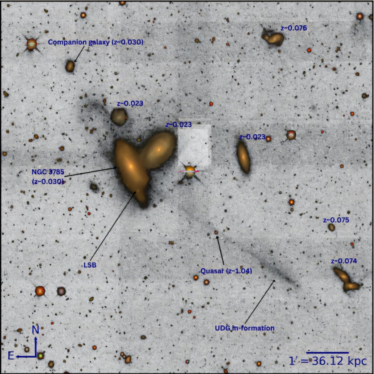 New extended and faint tidal tail discovered