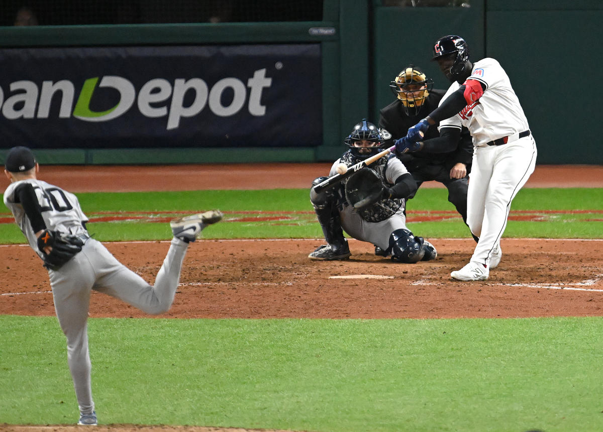 Yankees vs. Guardians: Jhonkensy Noel, David Fry rally Guardians to epic, back-and-forth victory in ALCS Game 3