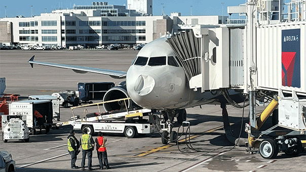 Delta investigating after plane’s nose mysteriously suffered damage