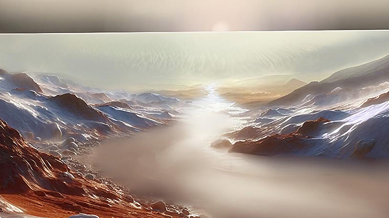 How water flowed on an icy Mars