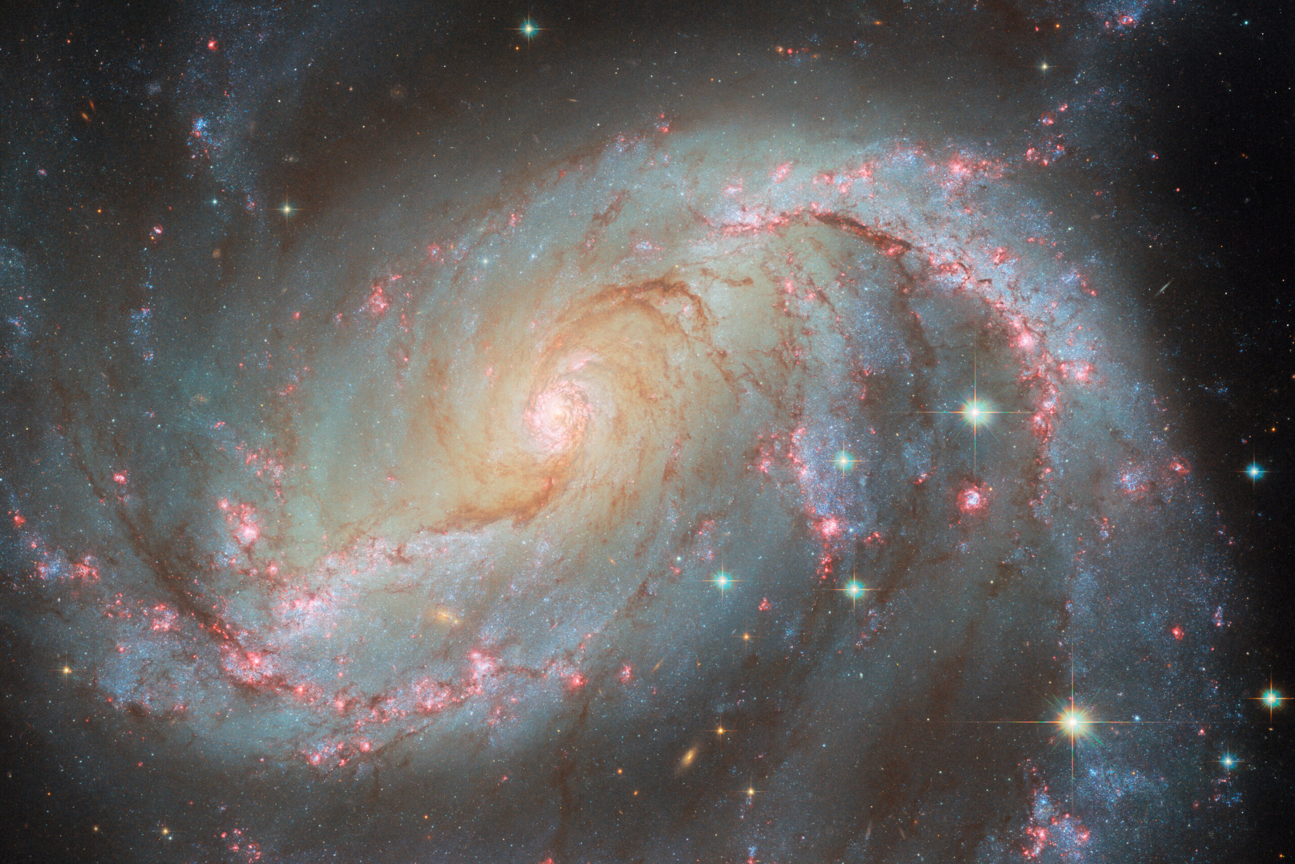 Hubble captures barred spiral galaxy NGC 1672